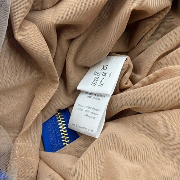 🆕 BRONX & BANCO 🧿 NWOT Farah Strapless Sequins Gown, Royal Blue, Sz XS US 2 - Picture 16 of 16